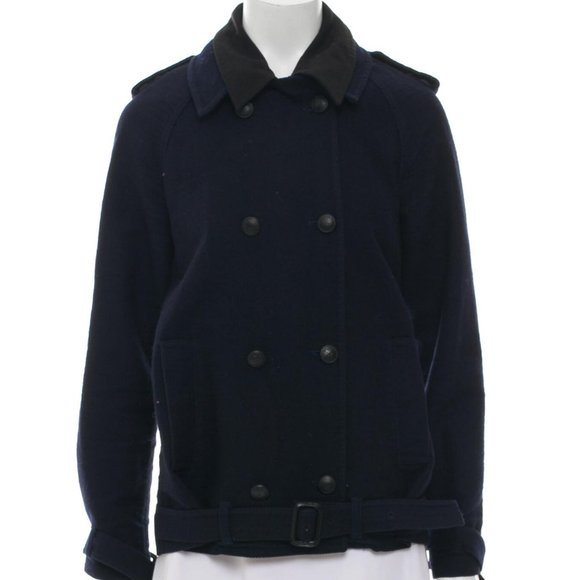 A.L.C. women wool/cotton utility Jacket Blue Sz2